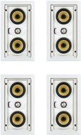 SpeakerCraft AIM LCR3 Five Pivoting Home Cinema Speaker -Bundle of 4 (White)