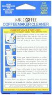 Mr. Coffee Coffeemaker Cleaner for All Automatic Drip Coffeemakers, 2-Ounce Box (Pack of 9) N7