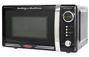 0.7 Cu. Ft. 700 Watts Retro Series Countertop Microwave Oven (Black)