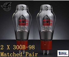 2pc Shuguang 300B-98 Matched Pair Vacuum Tube tested by AT1000