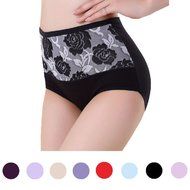 Underpants ，Beautyvan Comfortable High Waist Cotton Women Briefs Healthy Panties Underwear Plus Size (L, Red) N4
