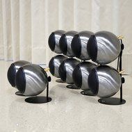 Orb Audio 5.1 Home Theater Speaker System (Mod2X and subONE) in Hand Polished Steel N8