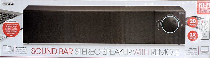 Sentry SPBAR 2.1 Surround Speaker System Sound Bar N2
