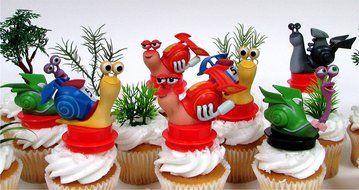 TURBO 14 Piece Birthday CUPCAKE Topper Set Featuring TURBO Figures and Decorative Themed Accessories, Figures... N3