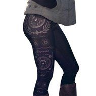 PHOTNO Fashion Women Skinny Printed Stretchy Pants Leggings N41
