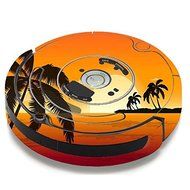 Skin Decal Vinyl Wrap For IRobot Roomba 650 655 Vacuum / Palm Trees At Sunset