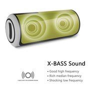 Trendwoo Bluetooth Waterproof Speaker Outdoor Speakers with Subwoofer 15 Hours Playtime Speakers for iPhone 7... N8