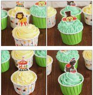 Yunko Set of 24 Farm Animals Cake Cupcake Decorative Cupcake Topper for Kids Birthday Party Themed Party Baby... N4