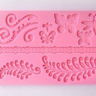 Sher DIY Silicone Flower Cake Mold Chocolate Mold Random Color N5