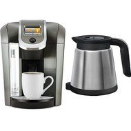 Keurig K575 Coffee Maker, Platinum and Keurig 119352 2.0 Thermal Carafe, Silver (Updated Model) Bundle