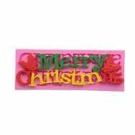 WYD Merry Christmas Silicone Mold,3D Fondant Mold,Cake Mold Decoration Tool