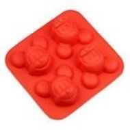 CharmTM Mickey Mouse 4 Cavity Silicone Mold Mini Cake Cupcake Chocolate Birthday Party
