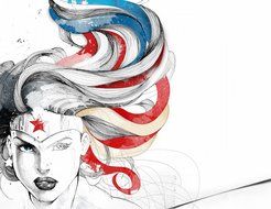Wonder Woman Superhero Edible Image Photo Sugar Frosting Icing Cake Topper Sheet Personalized Custom Customized...