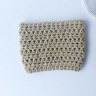 Mason Jar Cover Pint Size Cotton Beige N2