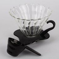 Ocathnon VDG-02B V60 Glass Coffee Dripper Clever Coffee Filter 300ML (Flannel Filtering bag is included) Glass... N23