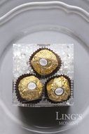 Ling&#039;s moment 3x3x3 Inch Clear Favor Boxes for Wedding Party Shower Gift Favor, Pack of 50 N8