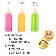 bouti1583 3 Pcs Gourmet Painting Pen Baking Cookies DIY Painting Pen Cake Bread Chocolate Painting Pen Cake Decoration... N7