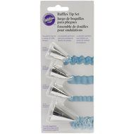 Wilton 418-4568 4-Piece Ruffles Tip Set