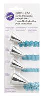 Wilton 418-4568 4-Piece Ruffles Tip Set N2