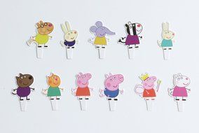 Peppa Pig Characters Cake and Cupcake Toppers (Set of 22)