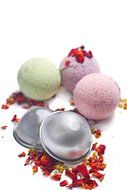 Youbedo 2 Molds Metal Bath Bomb Mold Bath Fizzies Large Size 8cm N5