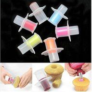 Autek Cake Corer Plunger Cutter Pastry Decorating Divider Kitchen Cupcake Filler Model(3DMold-56) N3