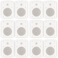 Theater Solutions TS5ODW Indoor or Outdoor Speakers Weatherproof Mountable White 6 Pair Pack