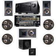 Klipsch KL-7800-THX 7.1 In-Wall-Rear Ceiling-SW-310-Denon AVR-4520CI A/V- White