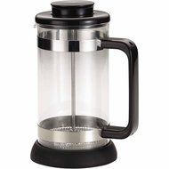 Coffee Borosilicate Glass French Press with Coaster &amp; Scoop, 33.8-Ounce, Riviera, Black by BonJour N3