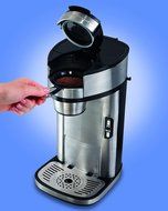 Hamilton Beach Single Serve Scoop Coffee Maker, Stainless Steel (49981) N5