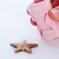Silicone Primitive Star Mold Food Safe Fondant, Chocolate, Candy, Resin, Polymer Clay Mold, Metal Clay. Food Safe... N5