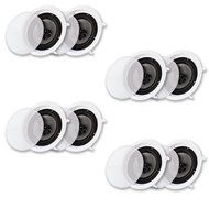 Acoustic Audio CS-IC83-4PR 350 Watt 8&quot; 3-Way Home Theater In-Wall/Ceiling Speakers (4-Pair)