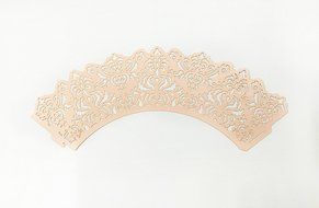 HUAL Cupcake Wrappers 50 Filigree Artistic Bake Cake Paper Cups Lace Laser Cut Liner Baking Cup Muffin Case Trays... N39