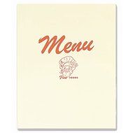 Browne (107) 8.75" x 11.5" Vinyl Double Panel Menu Cover