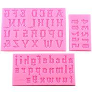 Mujiang Fondant Letter Mold Candy Making Tools Silicone Alphabet Molds Cake Decorating N16