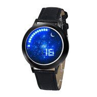XILALU Women Men Girl Boy touch LED Electronic universe background Watch (A) N16