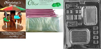 Cybrtrayd D042 Chocolate Candy Mold, Sewing Kit Pour Box Dads and Moms N3