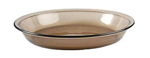 Corning Ware / Pyrex Fireside Amber Pie Serving Plate ( 9" Dia ) ( 209 )