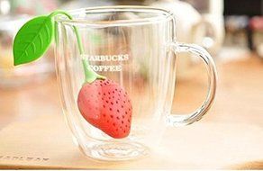 Viskey Creative Strawberry-shape Tea Ball Infuser, Pack of 2 N5