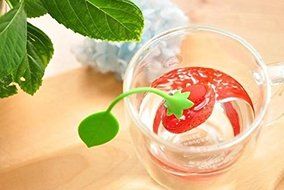 Viskey Creative Strawberry-shape Tea Ball Infuser, Pack of 2 N6