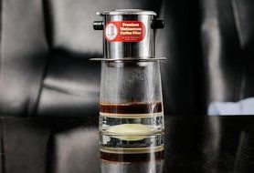 Vietnamese Coffee Filter Phin 11 Ounce (Large), Gravity Insert, One Cup N29