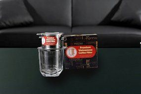 Vietnamese Coffee Filter Phin 11 Ounce (Large), Gravity Insert, One Cup N30