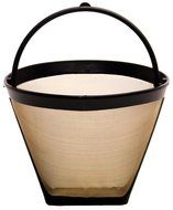 1 X THE ORIGINAL GOLDTONE BRAND Reusable Cone-style #2 4-8 Cup Coffee Filter with Handle N2