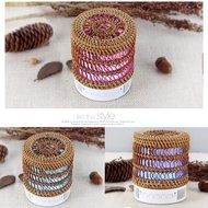 Wood Bluetooth Speaker,Bnest Mini Subwoofer Portable Wireless Colorful Light Mini Stereo Supporting Memory Card... N2