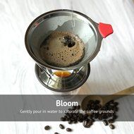 Pour Over Coffee Filter - Makes Richer Flavored Coffee - Reusable Cone Dripper Works with Chemex, Hario V60 and... N5
