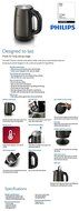 Philips Kettle HD9322/80 1.7 Liter 2200W Titanium Metal Coffee Tea Teapot Kettle N2