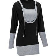 Women's Blouse,Laimeng Cotton blend Fashion Women Loose Pullover T Shirt Long Sleeve Blouse (M, Purple) N11