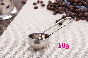 Iable 1PCS X Coffee Tea Spice Measure Scoop Stirring Spoon Stainless Steel Long Handle 10g N4