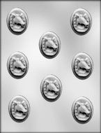 CK Products 1-7/8-Inch Horseshoe with Horse Chocolate Mold