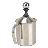 Cool88 400ml Stainless Steel Double Mesh Milk Frother Milk Foamer Milk Creamer (400ml/13.5oz) N4